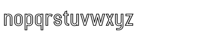 Equivolition Outline Font LOWERCASE