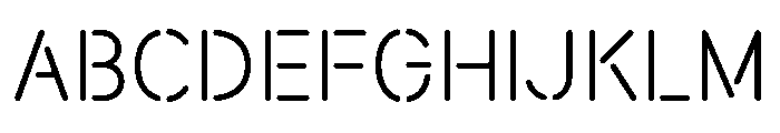 EQUO STENCIL FONT