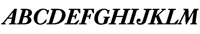 EquityABoldItalic Font UPPERCASE