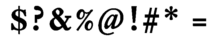 EquityACapsBold Font OTHER CHARS