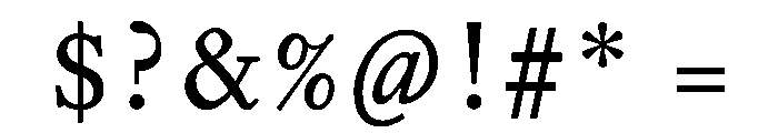 EquityACapsRegular Font OTHER CHARS