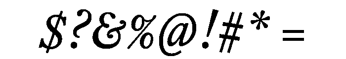 EquityAItalic Font OTHER CHARS