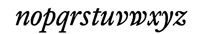 EquityAItalic Font LOWERCASE