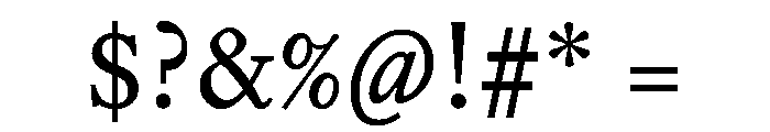 EquityARegular Font OTHER CHARS