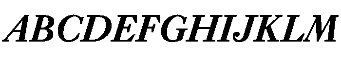 EquityBBoldItalic Font UPPERCASE