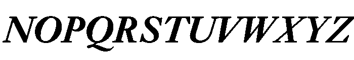 EquityBBoldItalic Font UPPERCASE