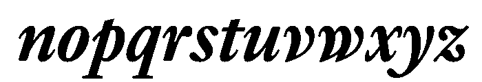 EquityBBoldItalic Font LOWERCASE