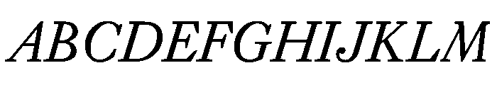 EquityBItalic Font UPPERCASE