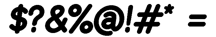 Equo BlackItalic Font OTHER CHARS