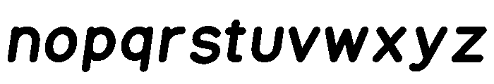 Equo BlackItalic Font LOWERCASE