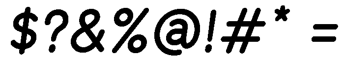 Equo BoldItalic Font OTHER CHARS