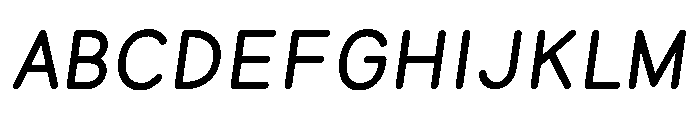 Equo BoldItalic Font UPPERCASE