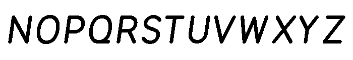 Equo BoldItalic Font UPPERCASE