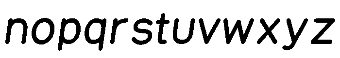 Equo BoldItalic Font LOWERCASE