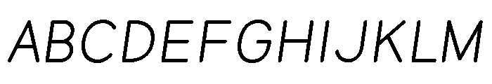 Equo Italic Font UPPERCASE