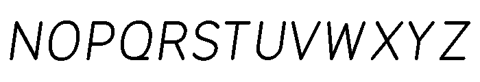 Equo Italic Font UPPERCASE
