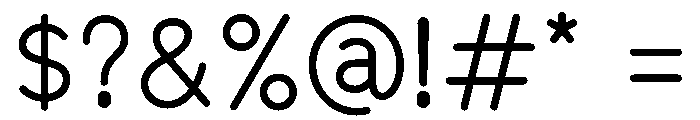 Equo Regular Font OTHER CHARS
