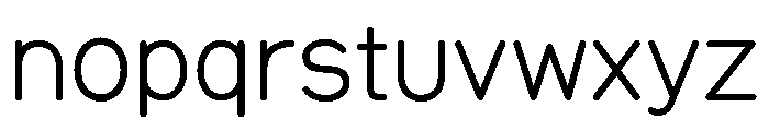 Equo Regular Font LOWERCASE