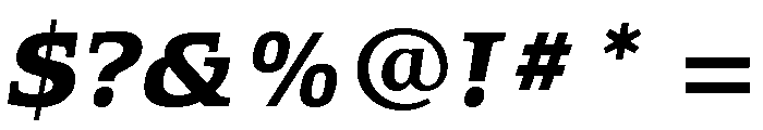Equestrienne Bold Italic Font OTHER CHARS