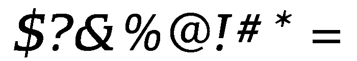 Equestrienne Book Italic Font OTHER CHARS