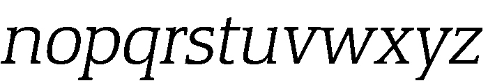 Equestrienne Light Italic Font LOWERCASE