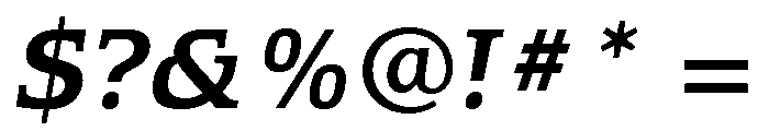 Equestrienne Medium Italic Font OTHER CHARS
