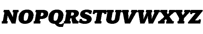 Eroika Slab Heavy Italic Font UPPERCASE