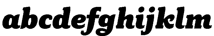 Eroika Slab Heavy Italic FONT