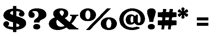 Eroika Slab Heavy Font OTHER CHARS