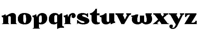 Eroika Slab Heavy Font LOWERCASE
