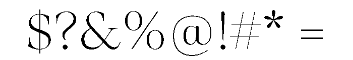Erotique Extra Light Font OTHER CHARS