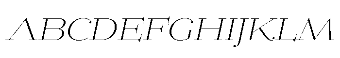 Erotique Light Italic Font UPPERCASE