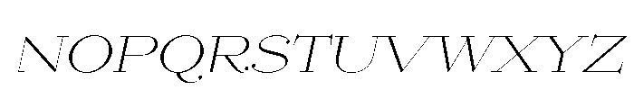 Erotique Light Italic Font UPPERCASE
