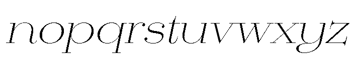 Erotique Light Italic Font LOWERCASE