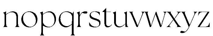 Erotique Light Font LOWERCASE
