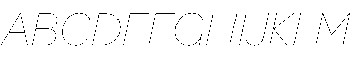 Erotique Thin Italic Font UPPERCASE