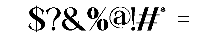ERITO Regular Font OTHER CHARS