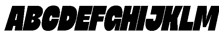 Erabol Italic Font UPPERCASE