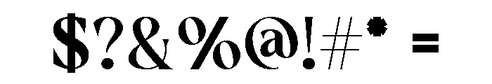 Eregine Regular Font OTHER CHARS