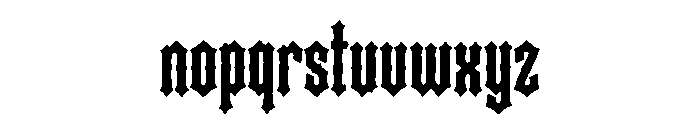 Erika Noir Font LOWERCASE