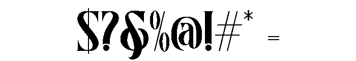 Erione Regular Font OTHER CHARS