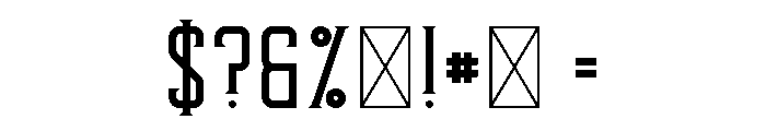 Errorist Display Font OTHER CHARS