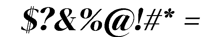Eryndor Bold Italic Font OTHER CHARS
