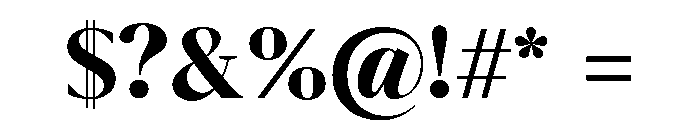 Eryndor Extra Bold Font OTHER CHARS