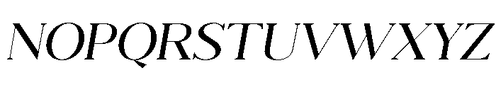 Eryndor Extra Light Italic Font UPPERCASE