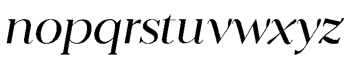 Eryndor Extra Light Italic Font LOWERCASE