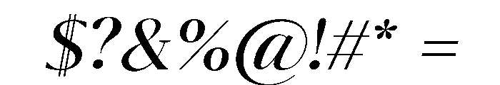 Eryndor Light Italic Font OTHER CHARS