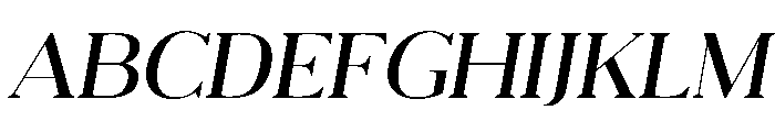 Eryndor Light Italic Font UPPERCASE