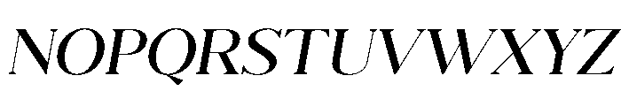 Eryndor Light Slanted Font UPPERCASE
