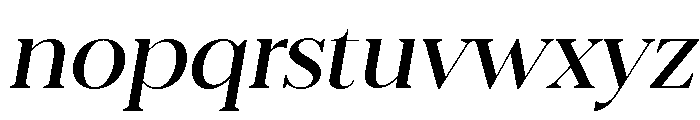 Eryndor Light Slanted Font LOWERCASE
